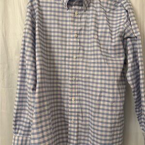 Brooks Brothers Regent Blue and Pink Plaid Shirt